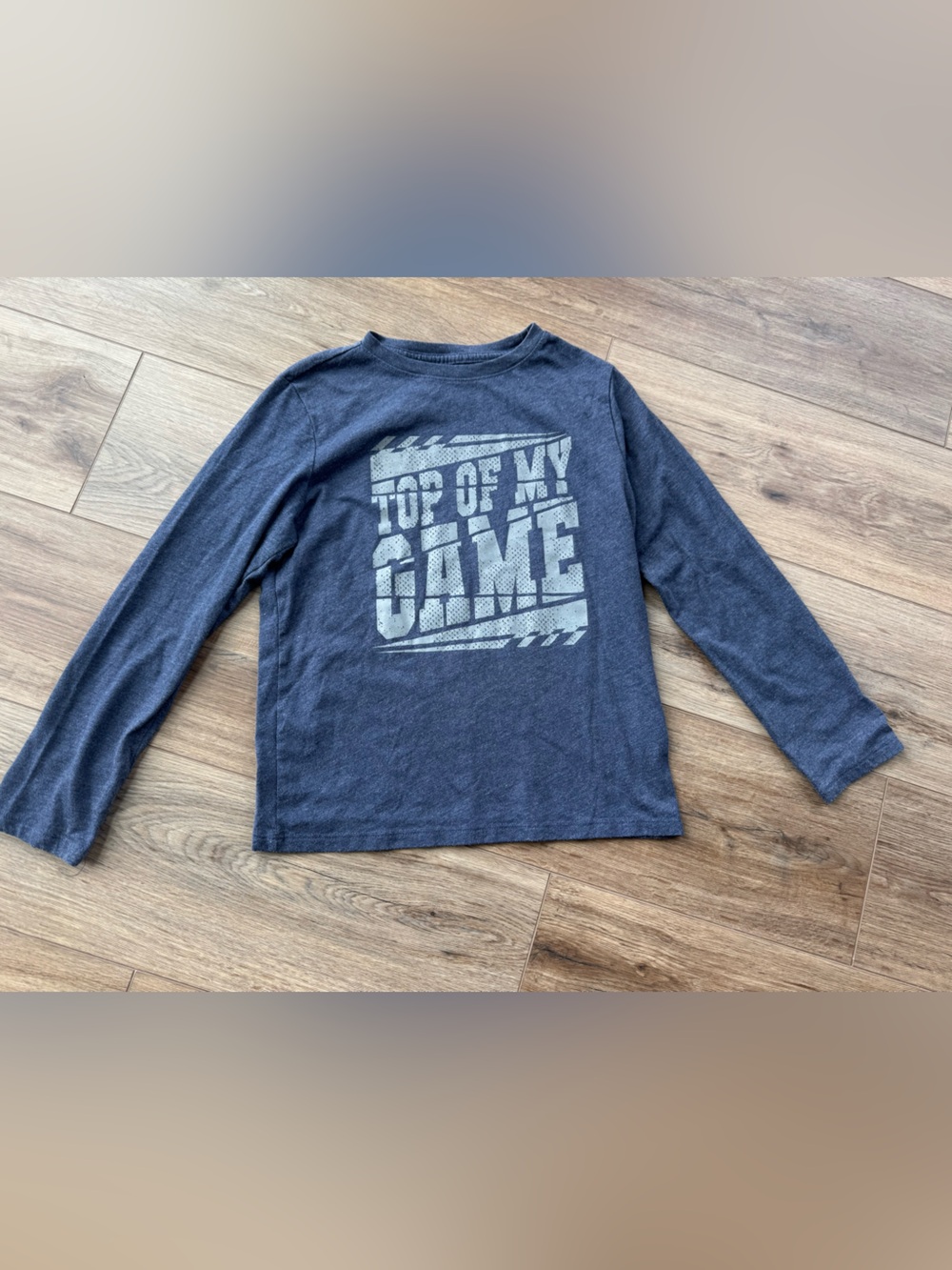 boys dark blue Cat & Jack “Top of My Game” long sleeve shirt - M(8)